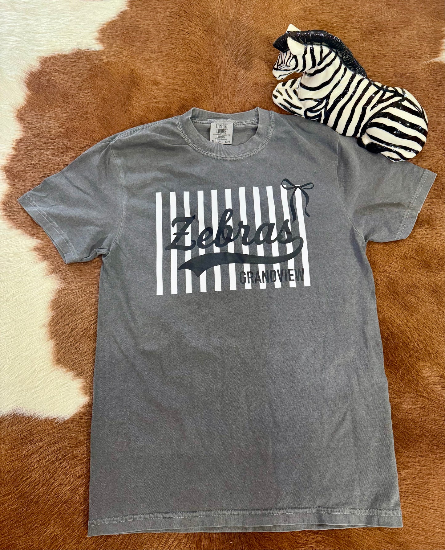 Zebra Striped Game Day Tee