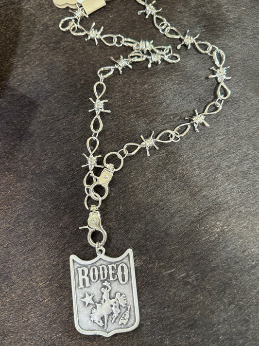 Barbed Wire Rodeo Necklace