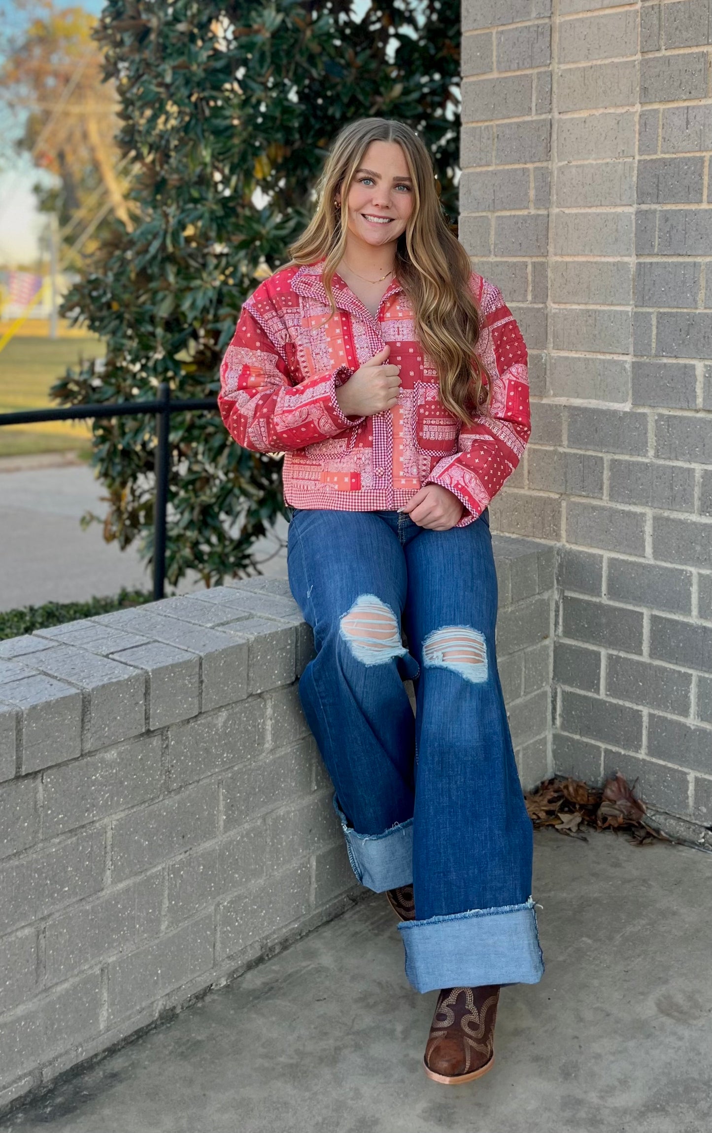 Bandana Patchwork Quilted Jacket