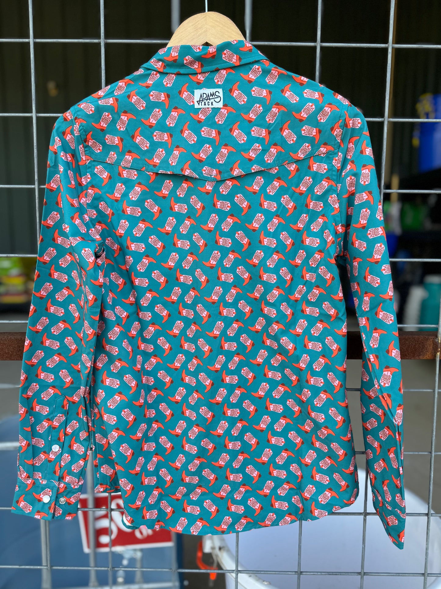 Adams Tack Ladies L/S Boots Fishing Shirt
