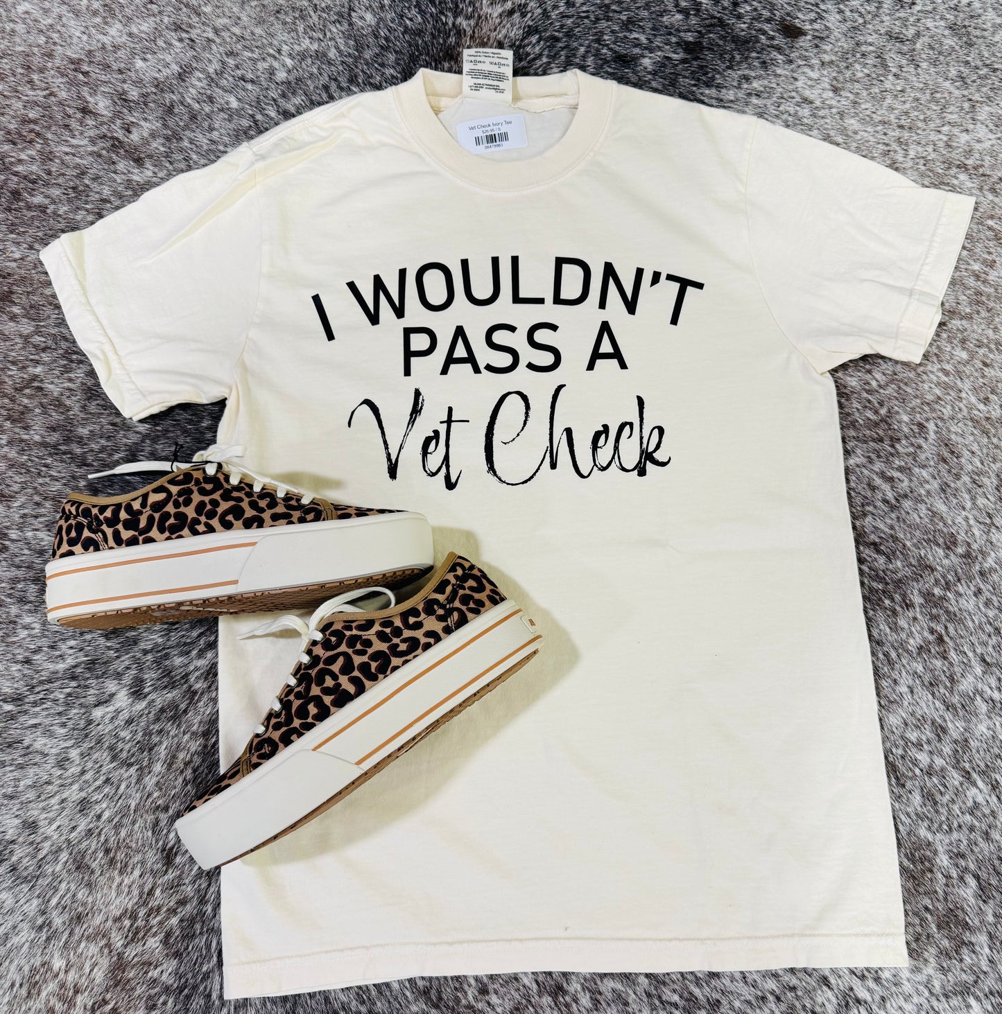 Vet Check Ivory Tee