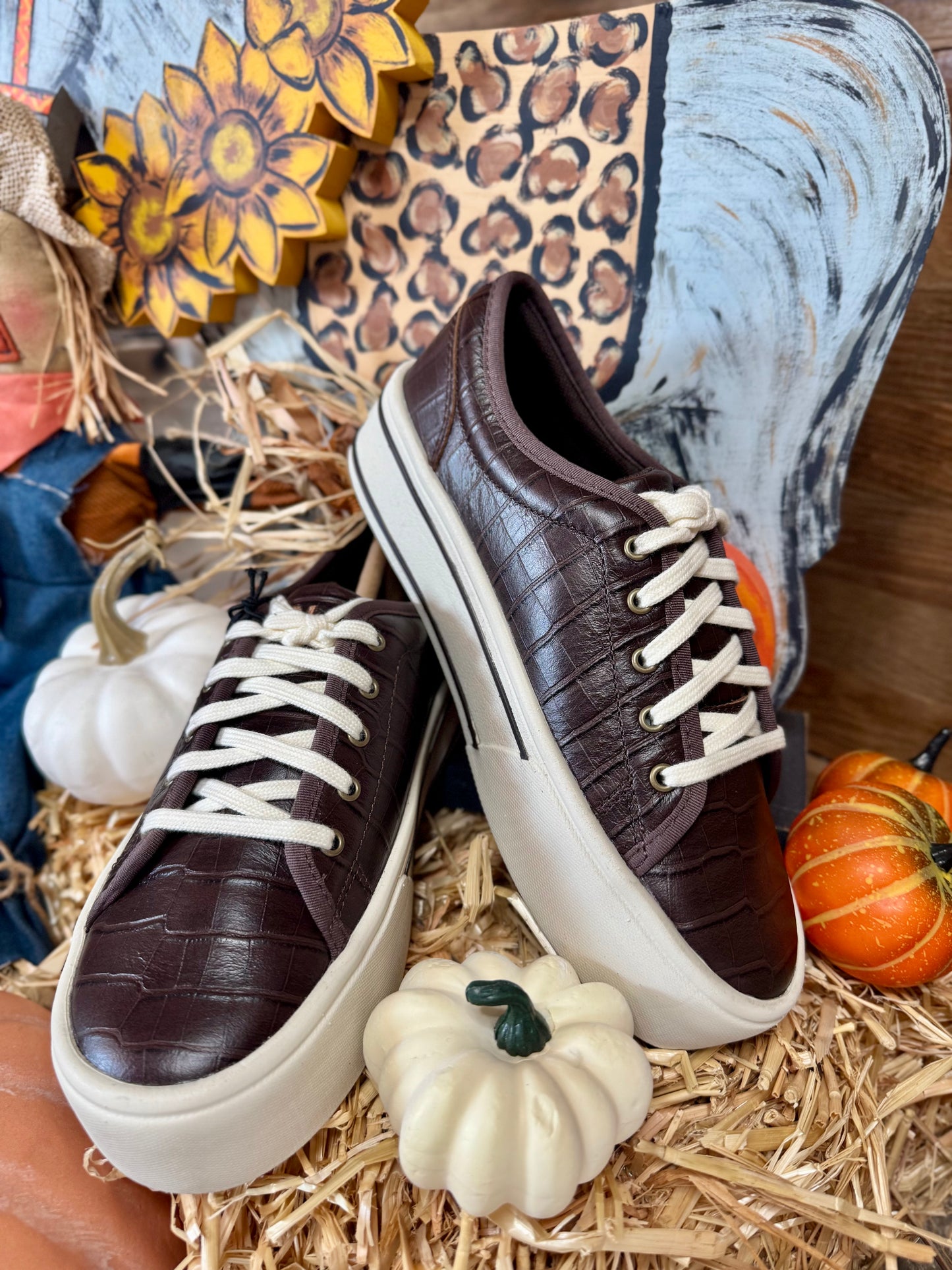 Ariat Skylar Luxe Espresso Croc Print
