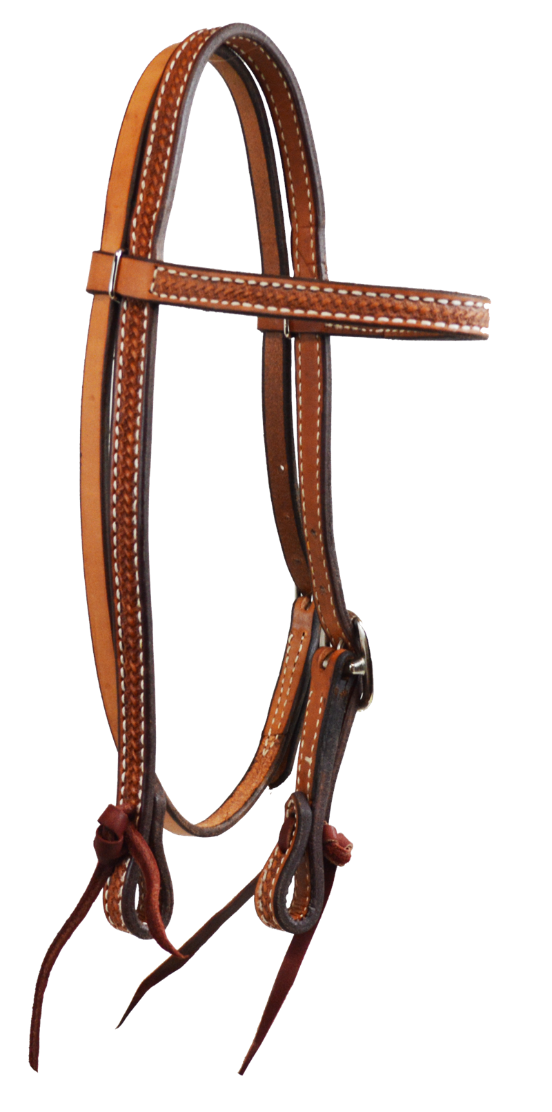 PONY SIZE BROWBAND HEADSTALL (NATURAL)
