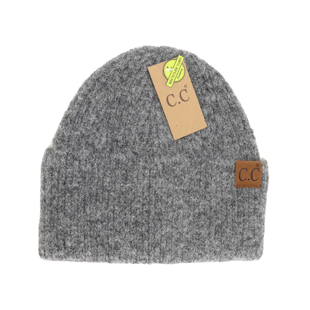 Mohair Feel Wide Cuff C.C Beanie