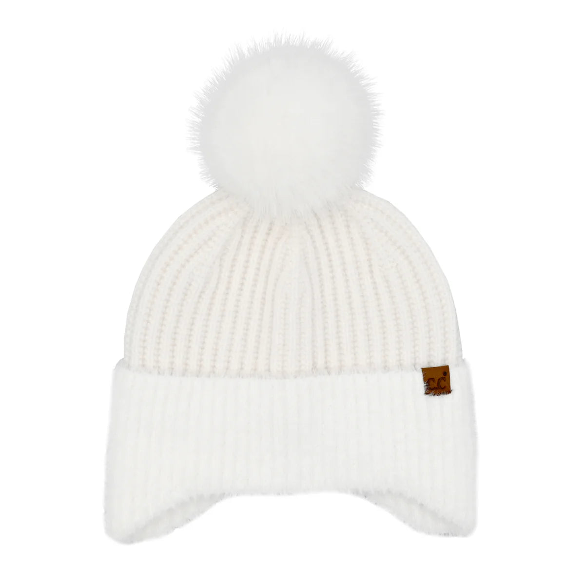 Fur Earflap Pom