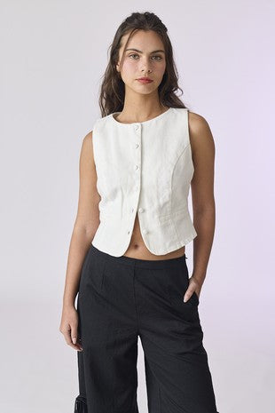 Hazel Button Down Vest