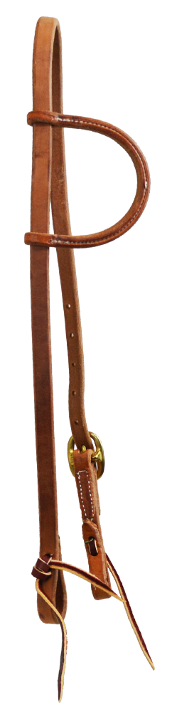 Single Buckle Slip Ear Headstall (Natural)