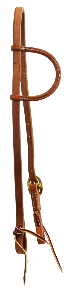 Single Buckle Slip Ear Headstall (Natural)