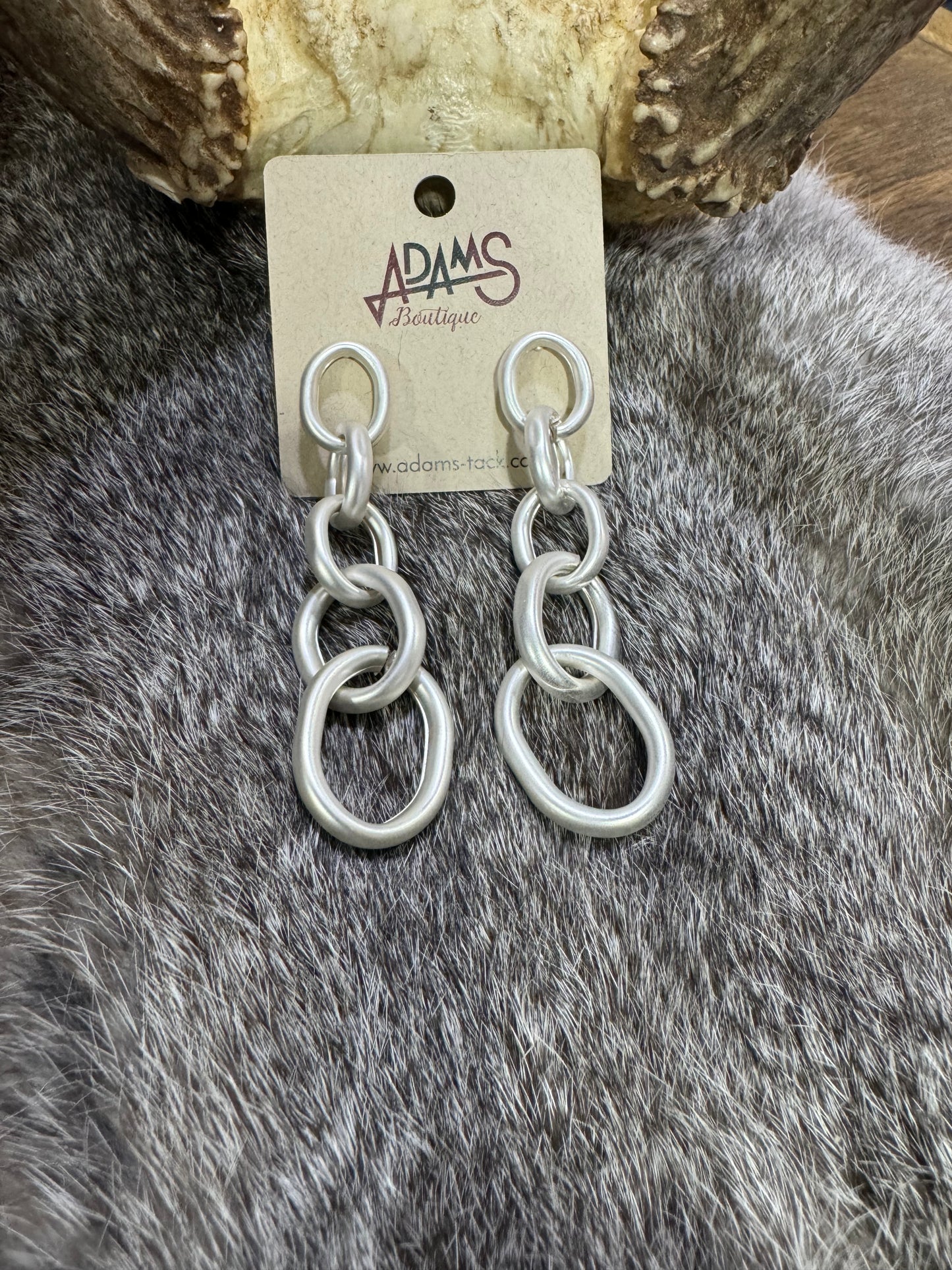 Silver Chain Link Earring
