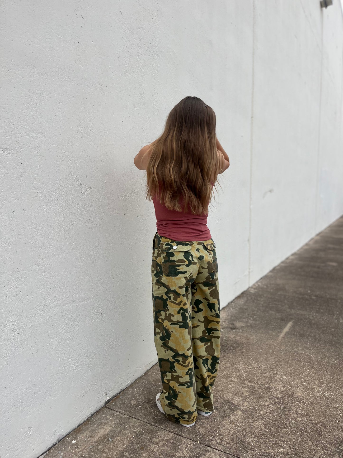 Wild Rose Camo Jeans