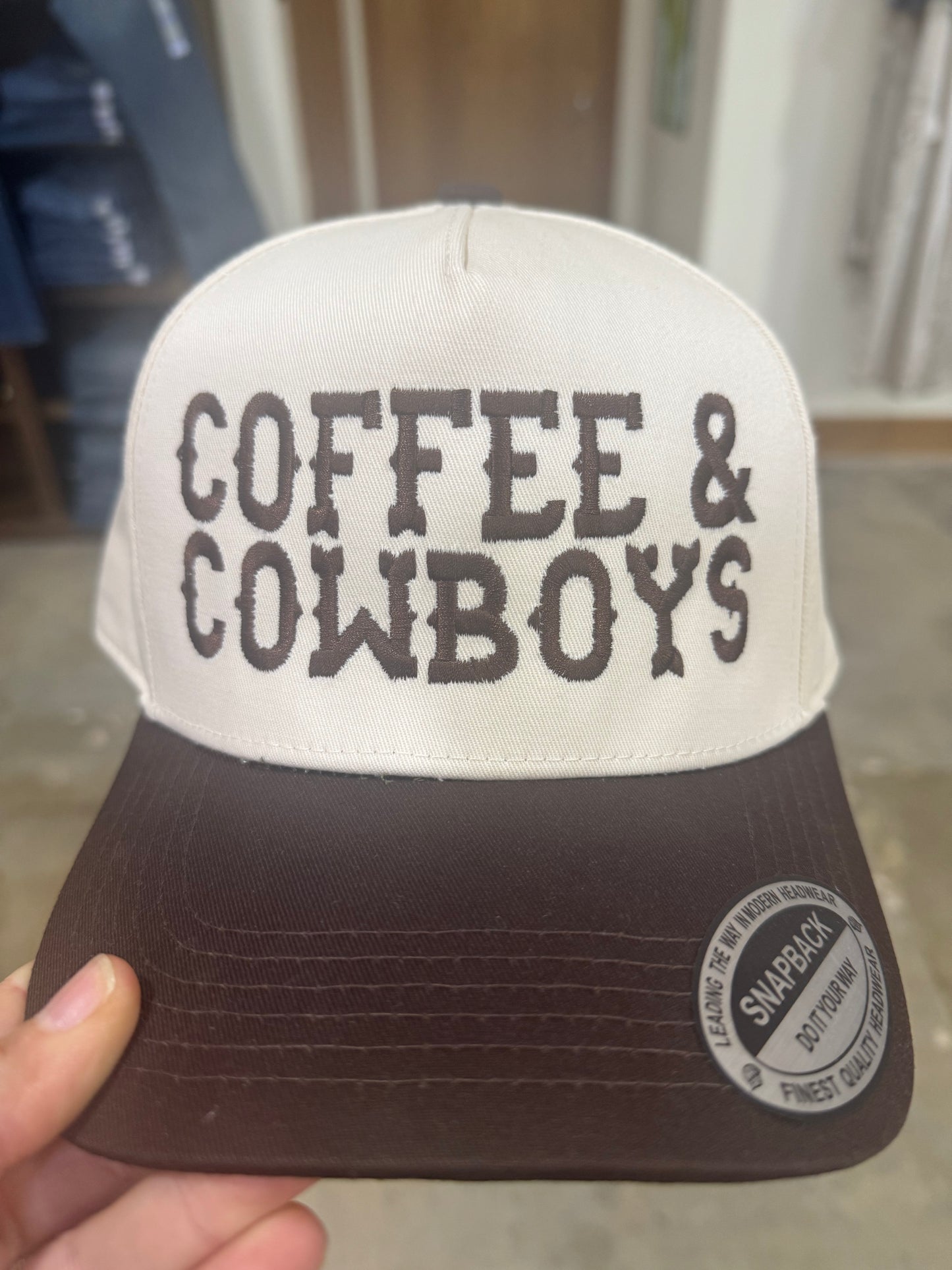 Coffee & Cowboys Canvas Cap