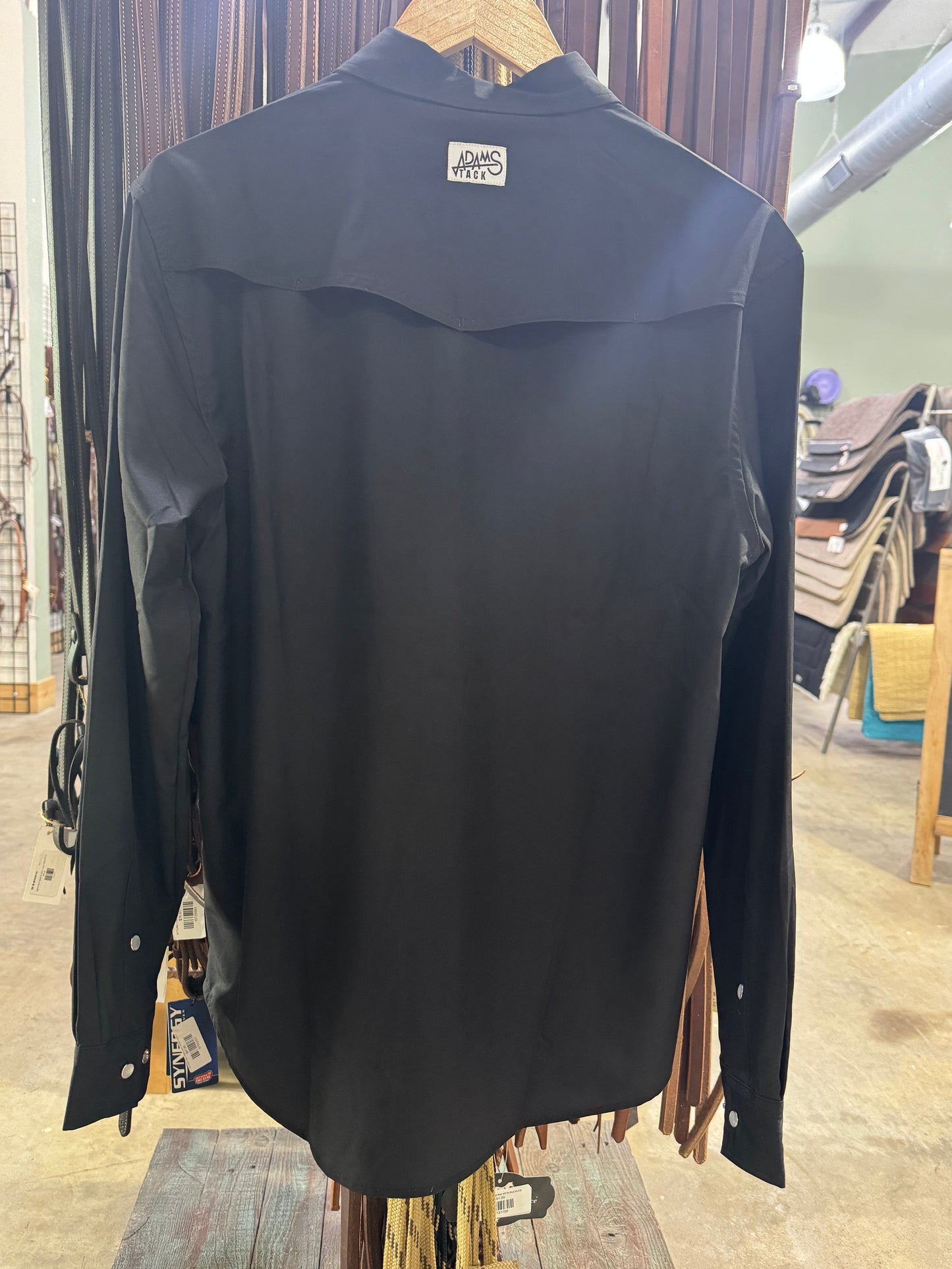 Adams Tack Black L/S Fishing Shirt
