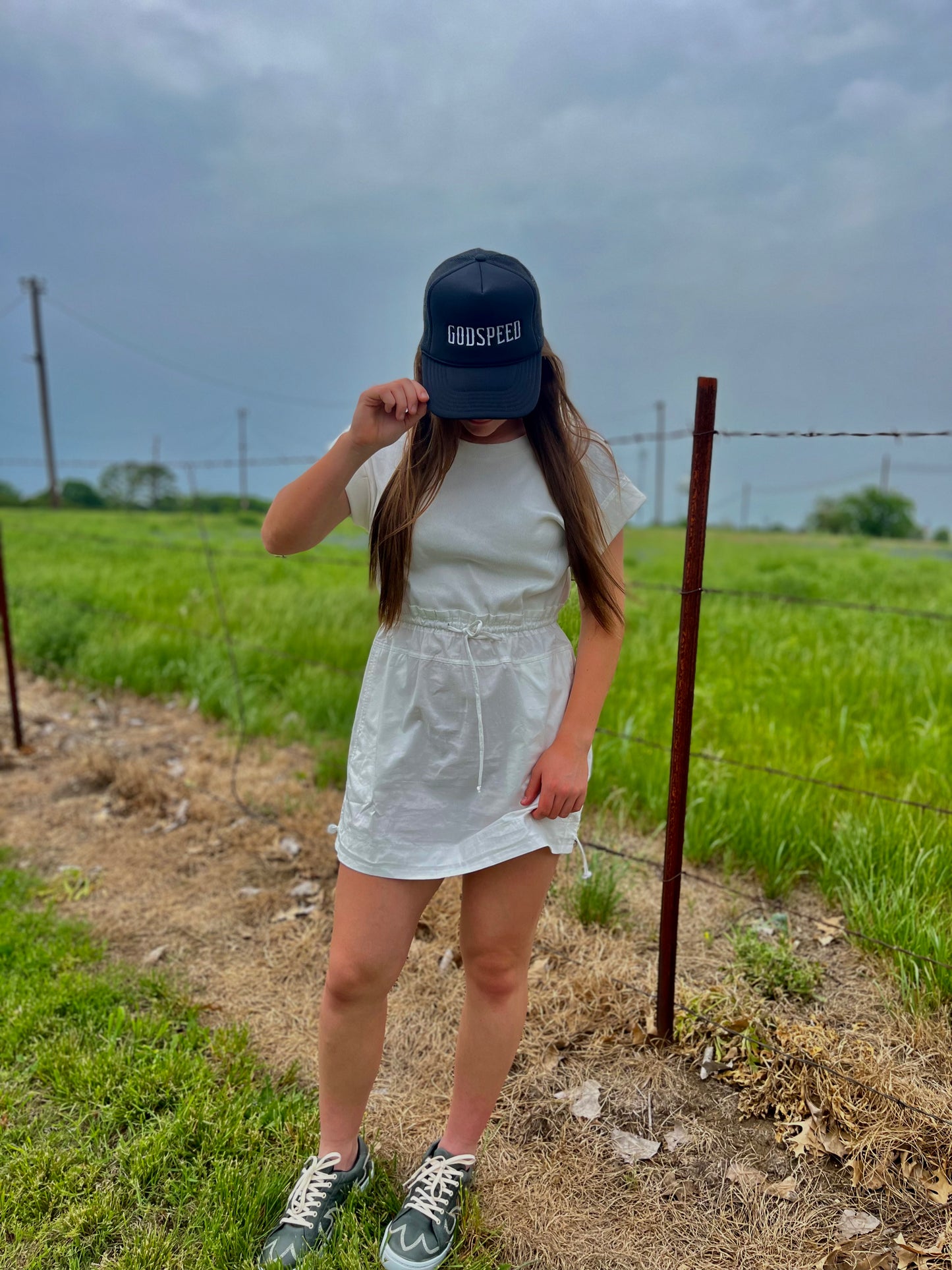 Short Sleeve Elasticized Waist Mini Dress