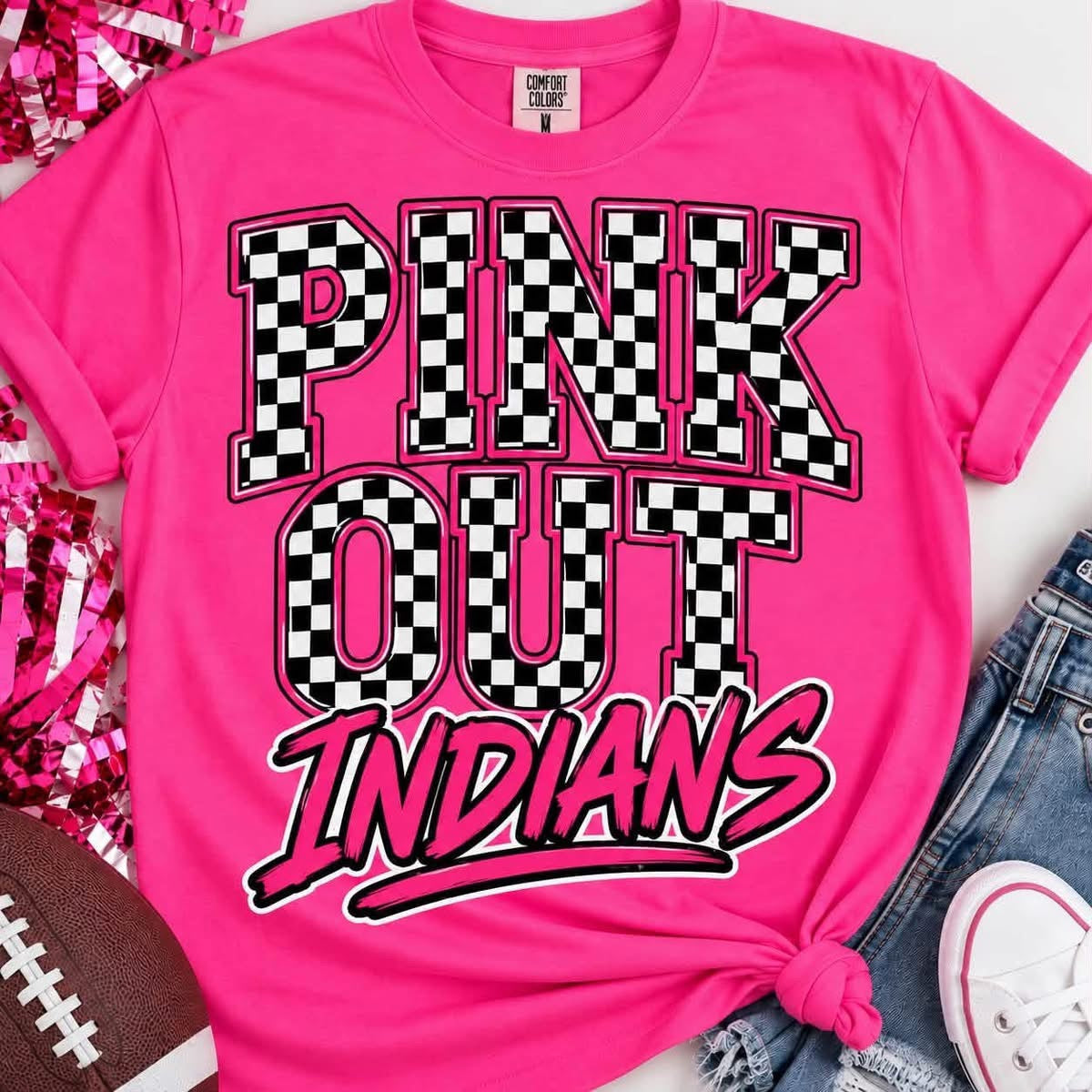 Pink Out Zebra & Indians