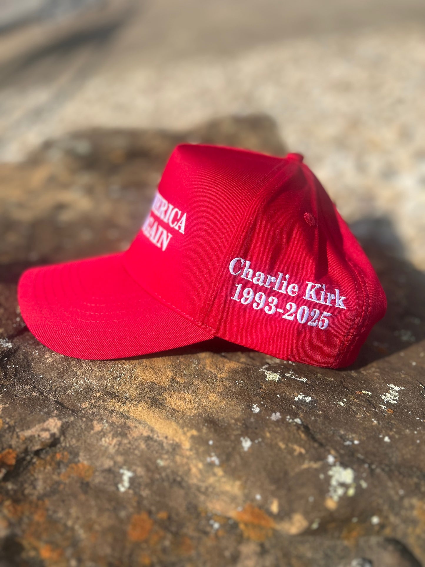 Make AMERICA Great Again (Charlie Kirk) Red Cap