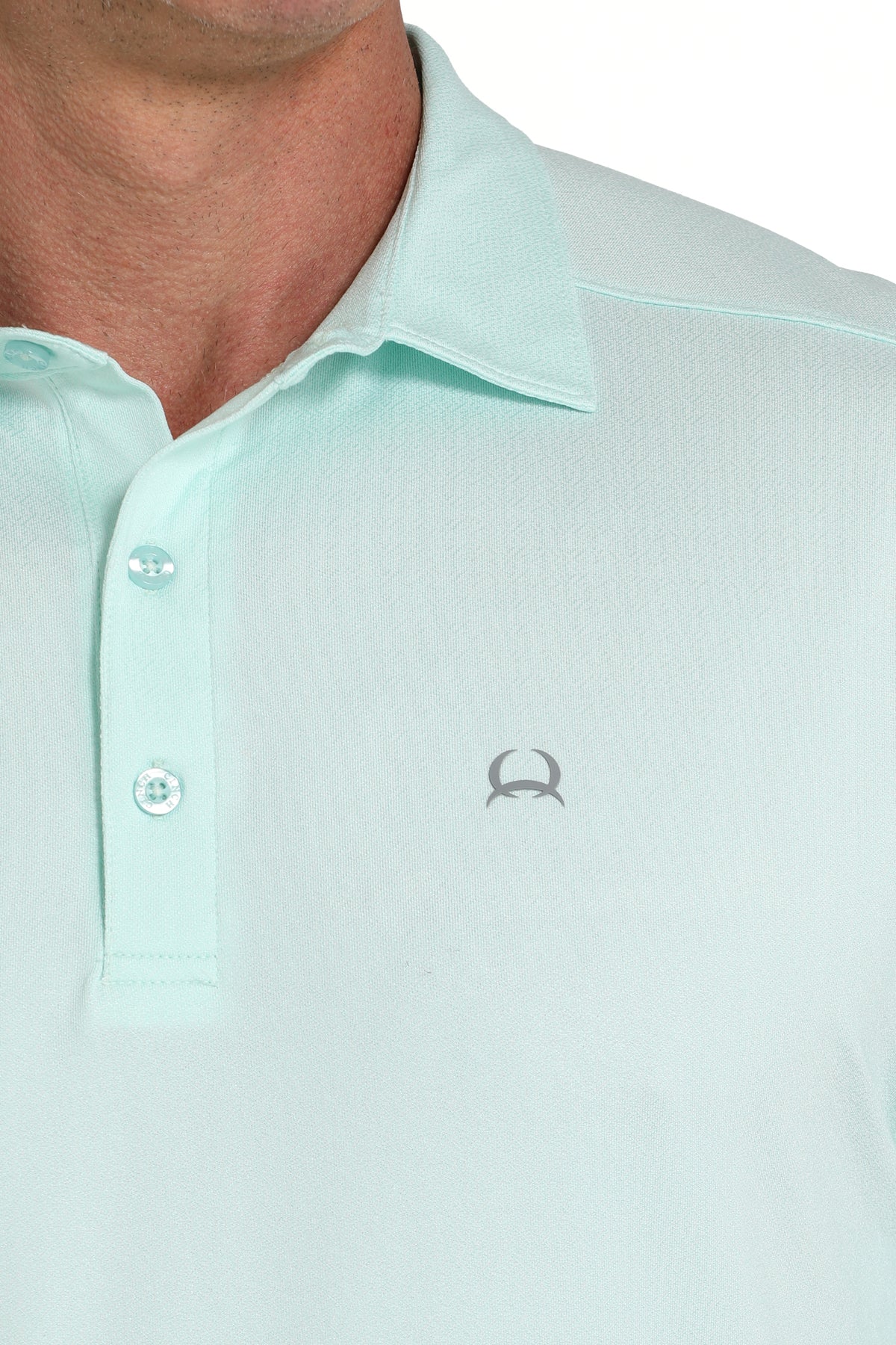 Cinch Men's Light Blue ArenaFlex Polo