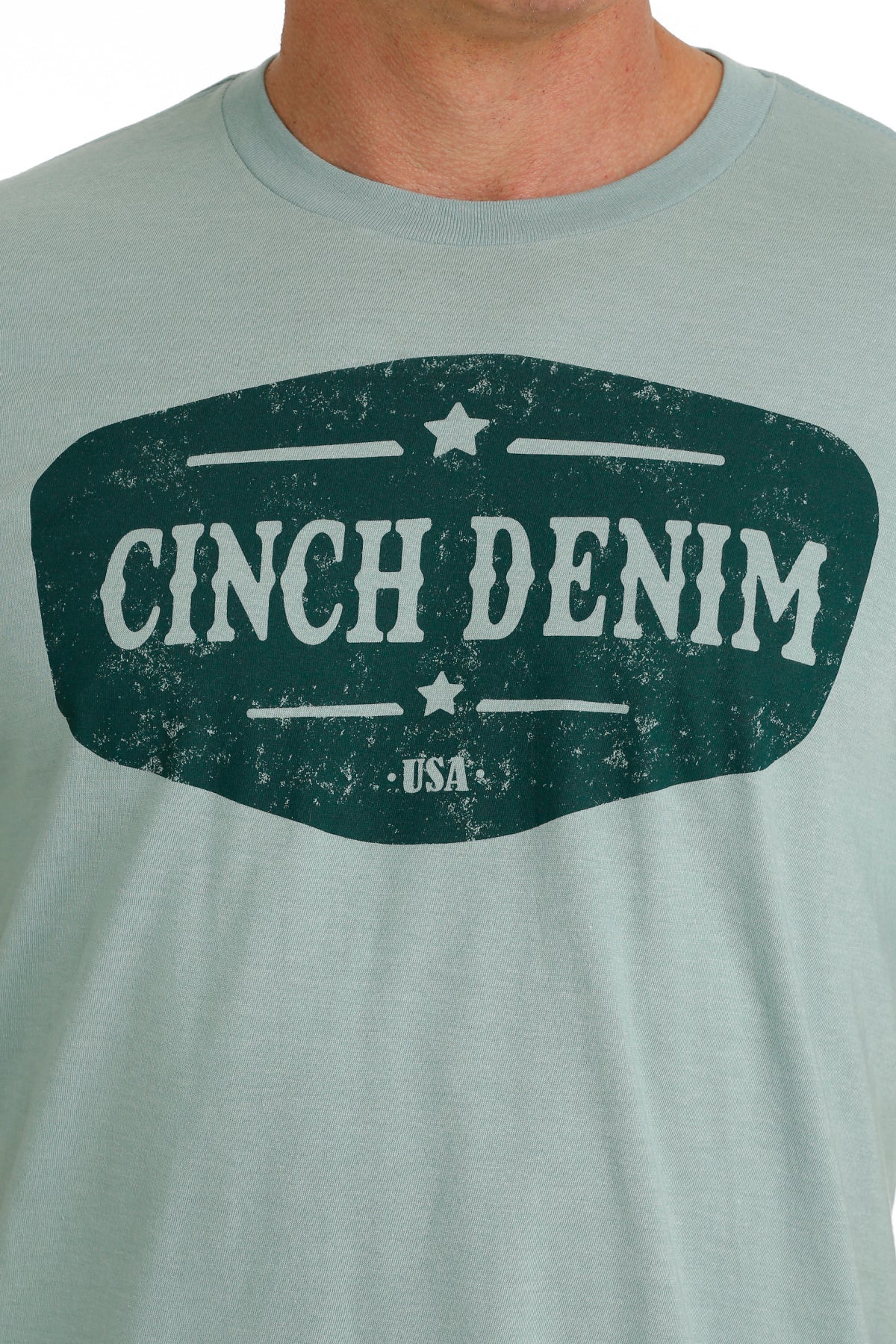 MENS CINCH TURQUOISE TEE