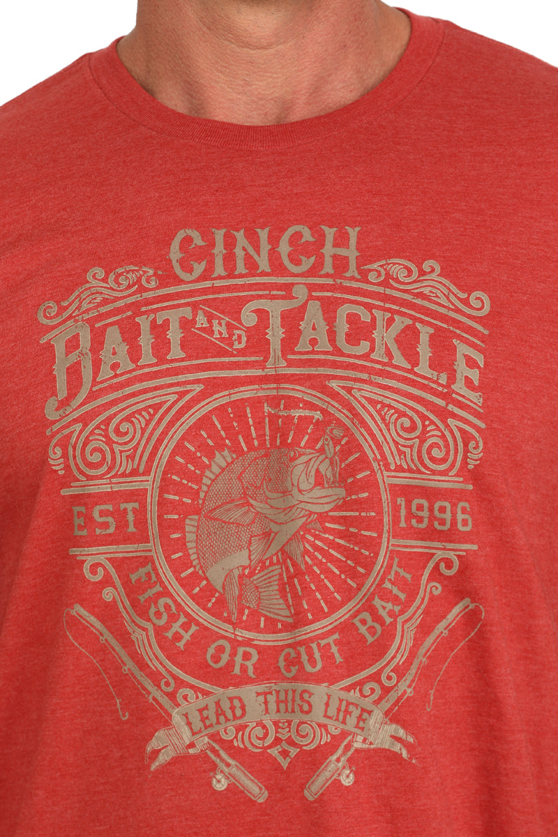 Cinch Red Bait & Tackle Tee