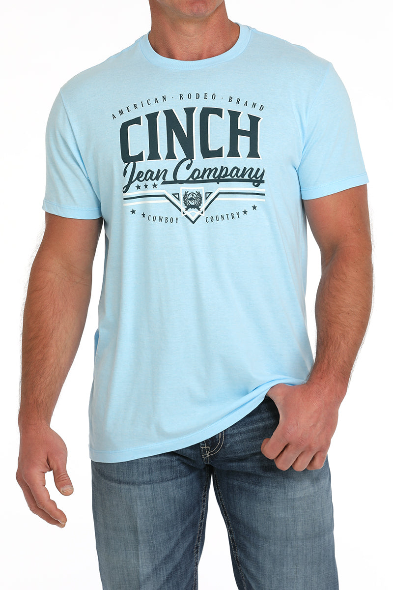 Men's Cinch Jean Company Tee - Light Blue