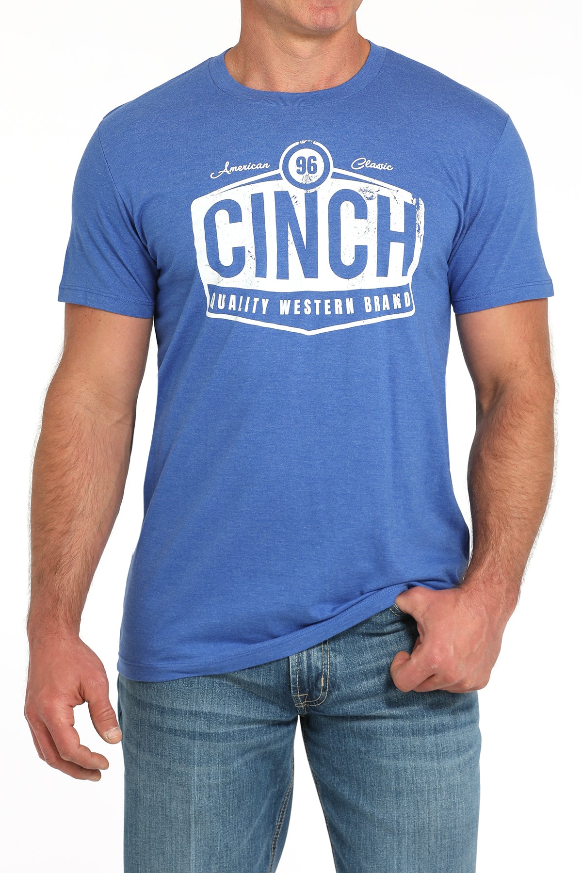 Cinch Mens S/S Royal Blue Tee