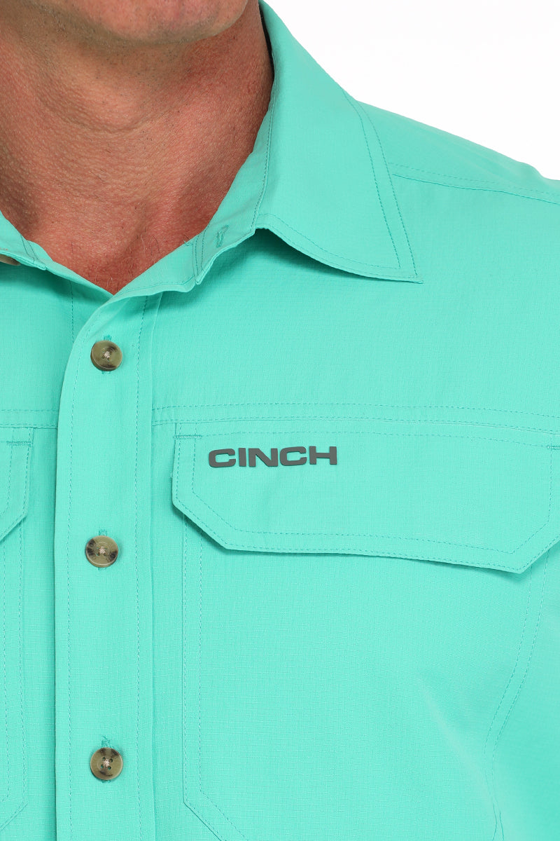 Cinch Men's Arenaflex L/S Turquoise Shirt