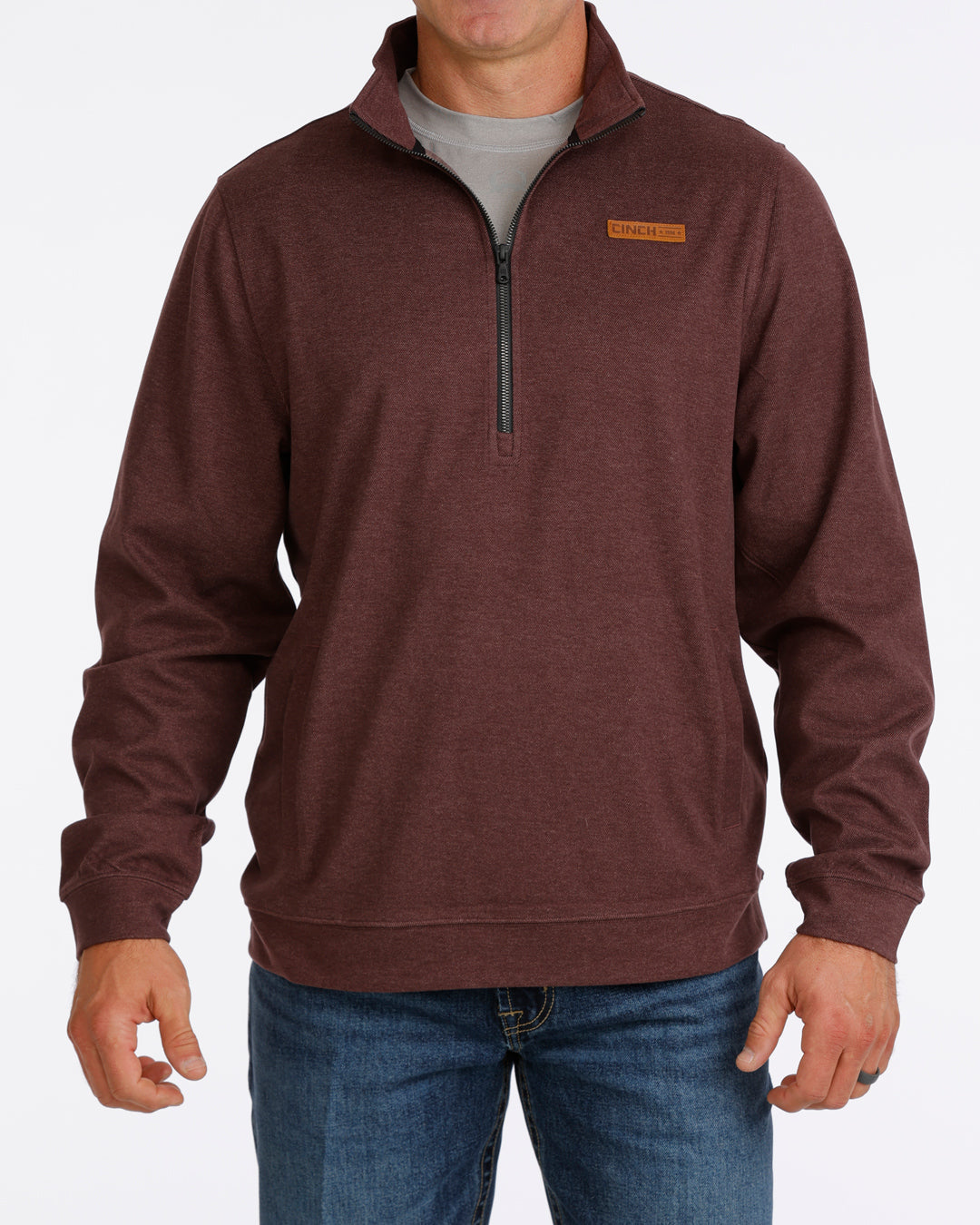Cinch Men's 1/2 Zip Pullover Purple