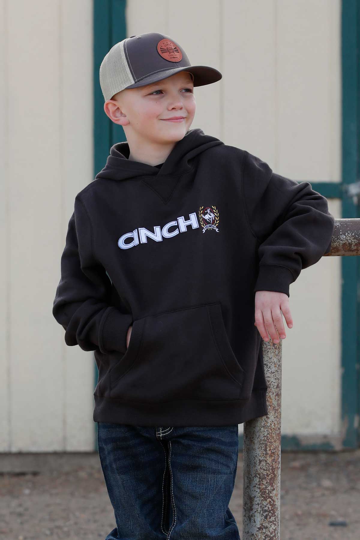 Cinch Boys Pullover Brown