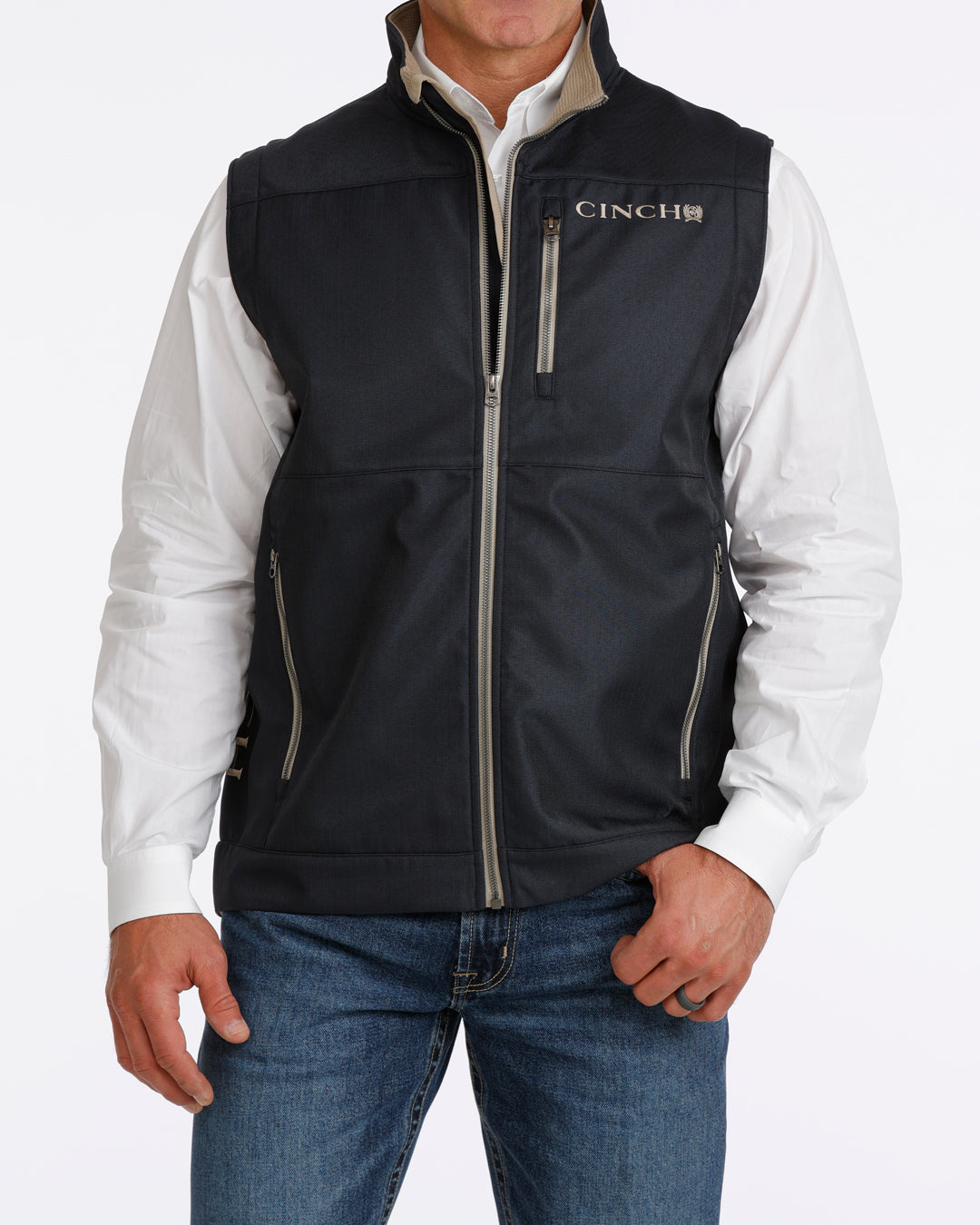Cinch Men's Bonded Vest Navy