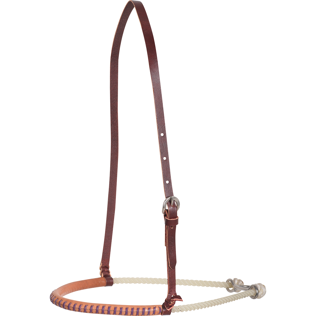 PURPLE Single Rope Noseband with Lace Cover