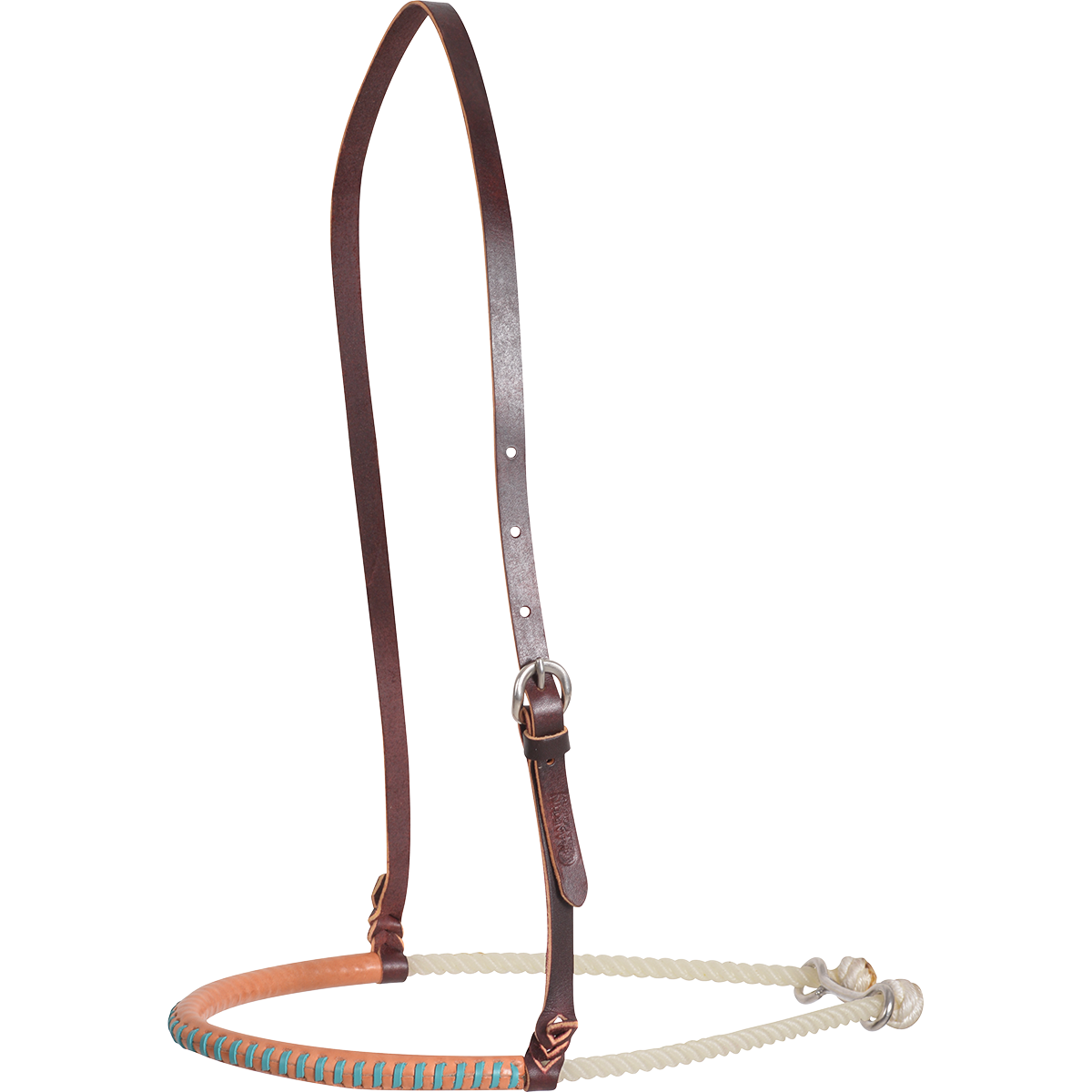 TURQUOISE Single Rope Noseband with Lace Cover