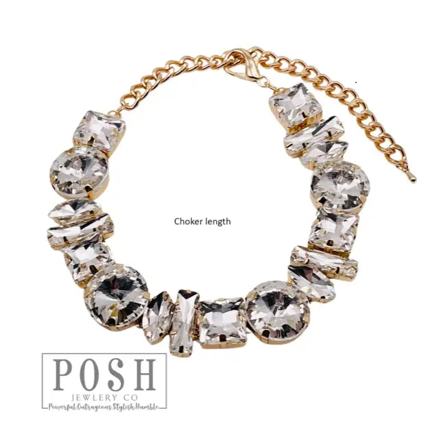 Rhinestone Choker Necklace