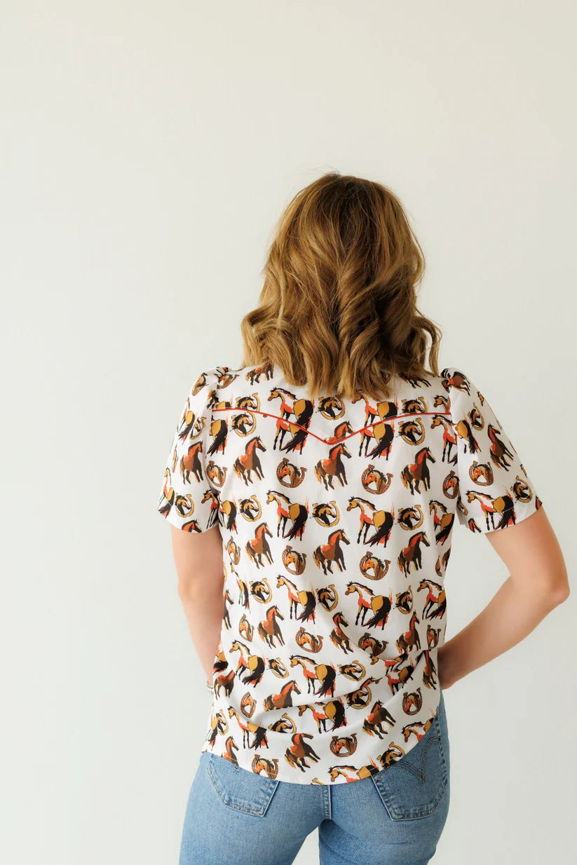 Pearl Snap, Equestrian SS Pearl Snap Top