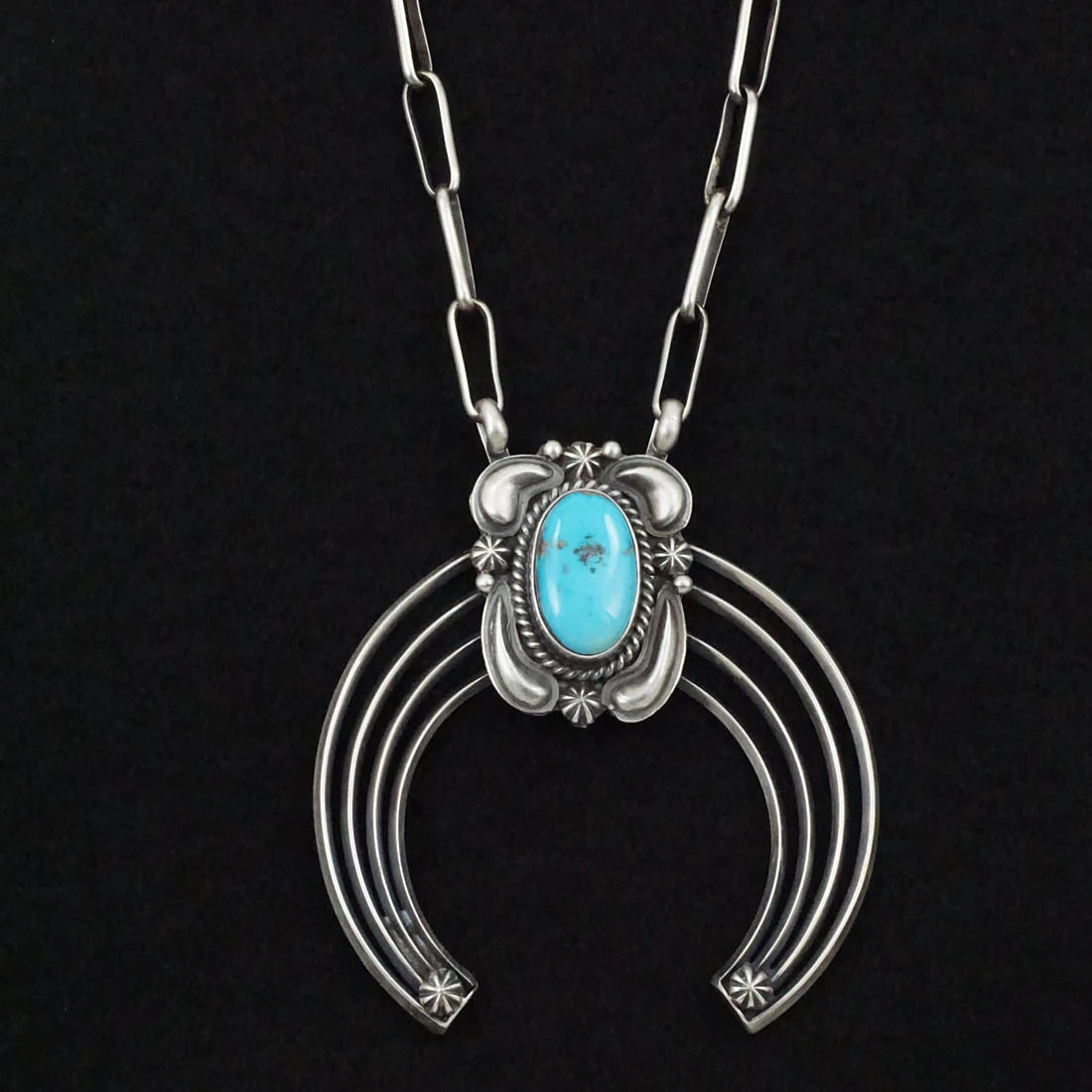 Raymond Delgarito Turquoise & Sterling Silver Necklace