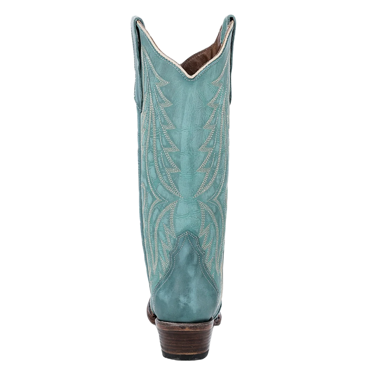 Ladies Turquoise Snip Toe Western Boots