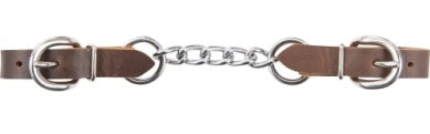 Retan Leather Curb Chain, 5-link