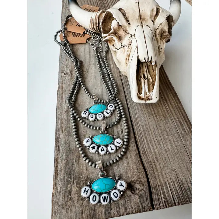 Rodeo Yall - Bead Pendant