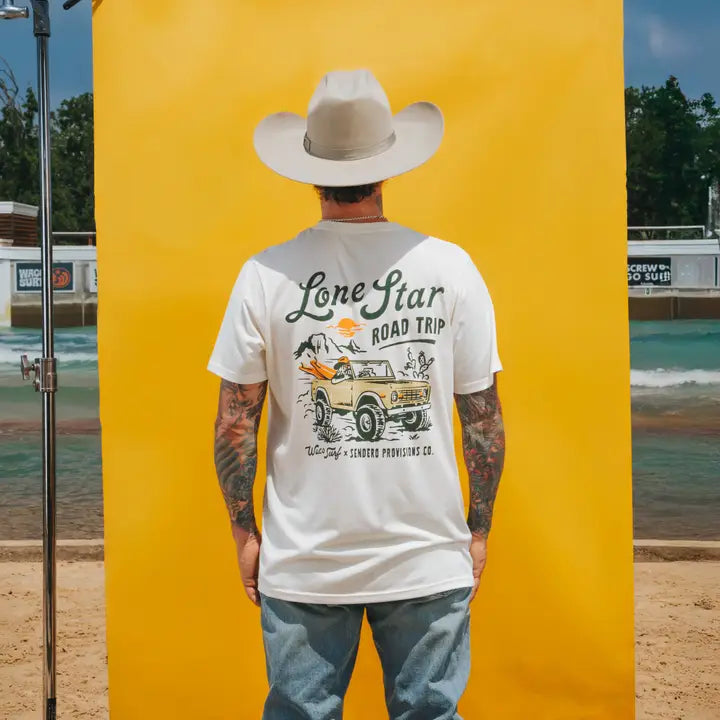 Sendero X Waco Surf Lone Star Road Trip T-Shirt