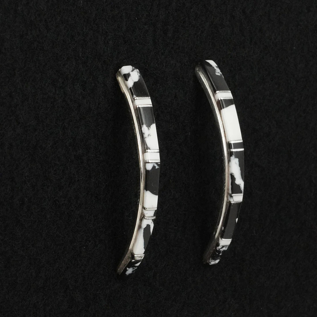 Terrance Panteah White Buffalo & Sterling Silver Earrings