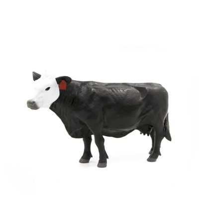 Toy Black/White Face Cow