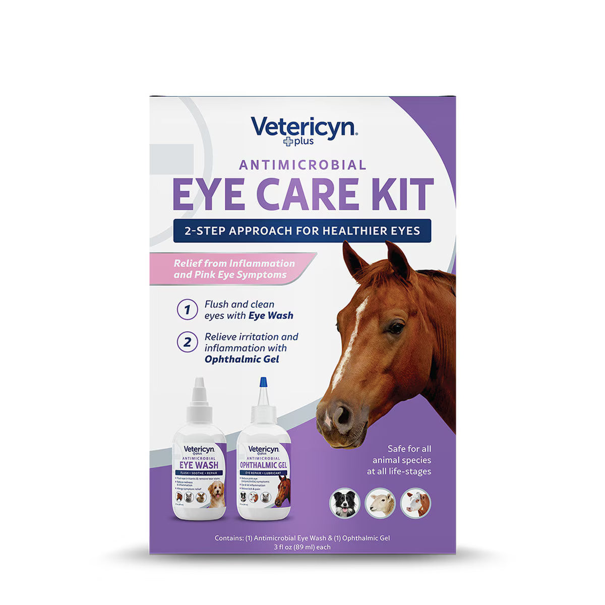 ANTIMICROBIAL EYE CARE KIT 2 X 3OZ.