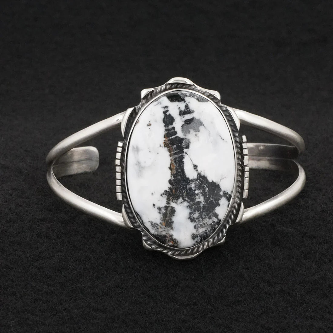Vernon Johnson White Buffalo & Sterling Silver Bracelet