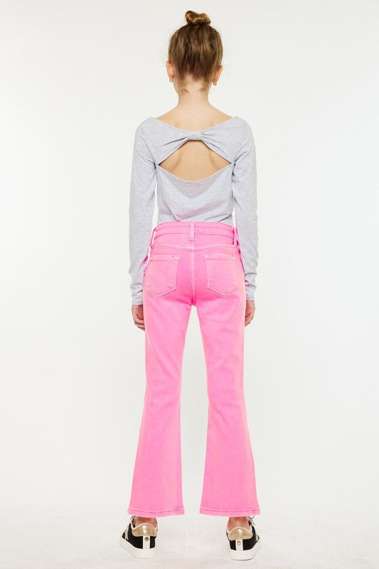 YOUTH HIGH RISE KICK FLARE JEANS