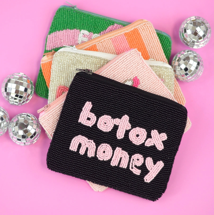 Botox Money Seed Bead Bag