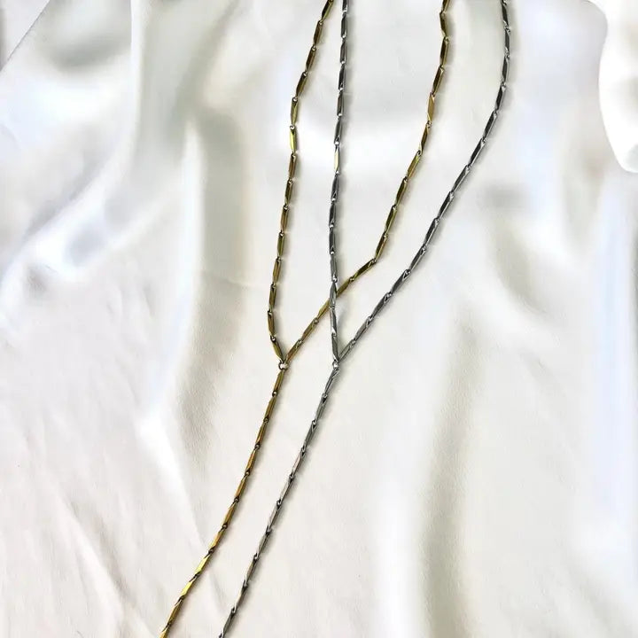 STEEL DIAMOND CHAIN LARIAT