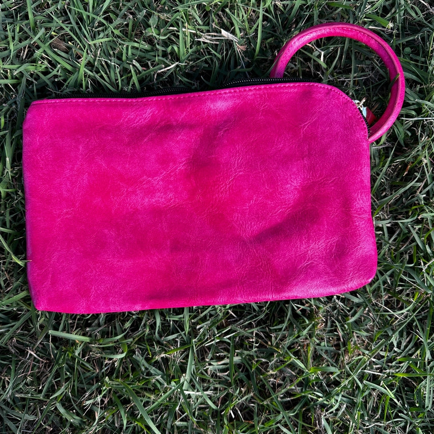 Bright Pink Wristlet Purse