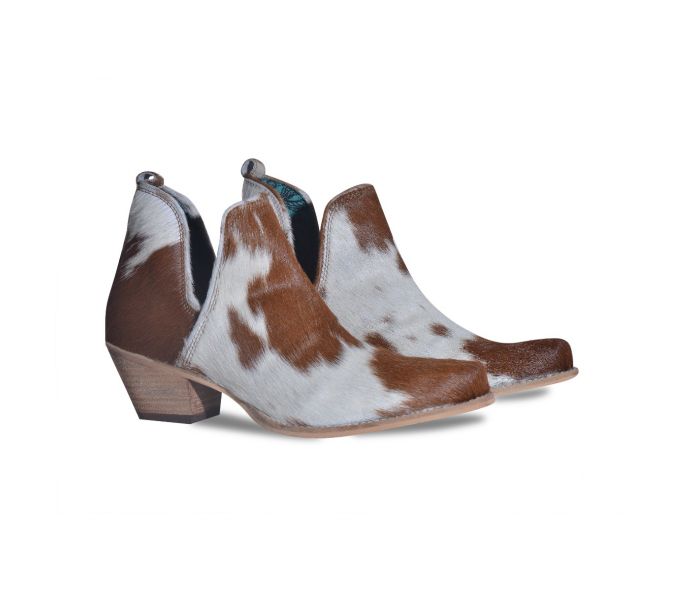 Sunset Bloom Split-top Hair-on Hide Boots