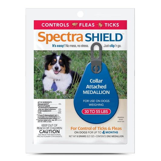 Spectra Shield Collar Medallion for Dogs - 30-55 LBS