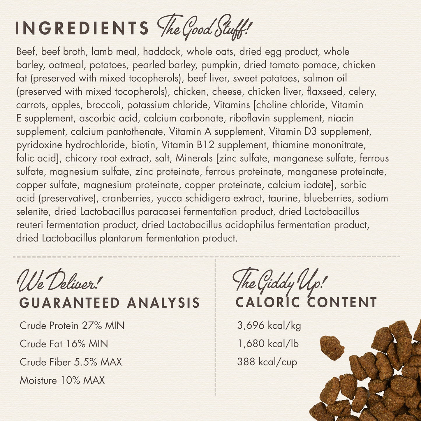 Four-Star Highlander Beef, Oats, 'n Barley® Recipe Dry Dog Food