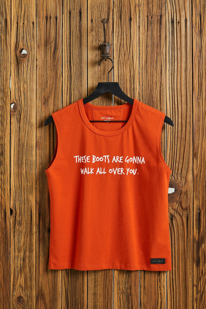 THESE BOOTS - Women's Rust Relaxed Tank