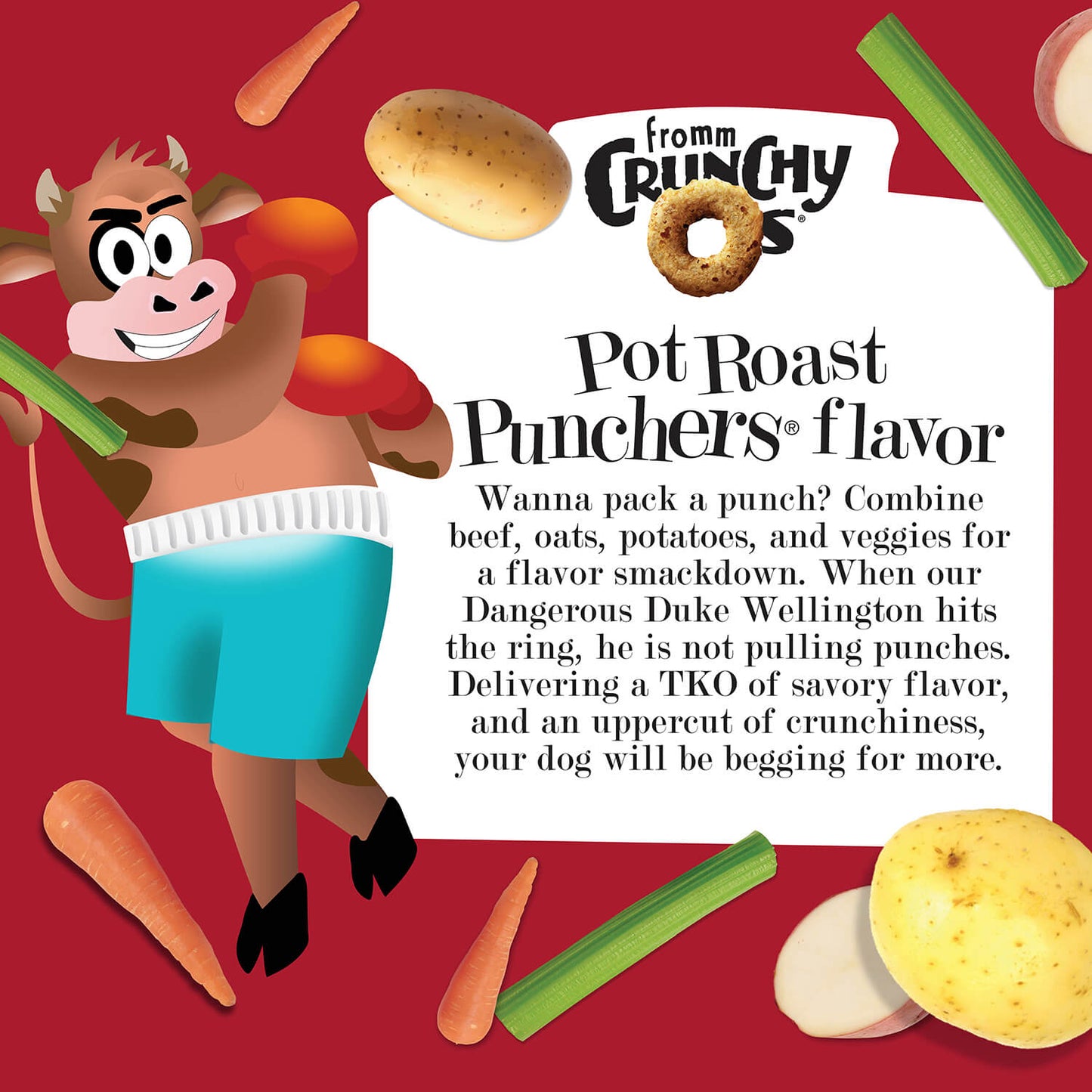 Fromm Crunchy O's Pot Roast Punchers Flavor Treats
